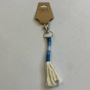 Handmade Ombre Macrame Keychain Tassel